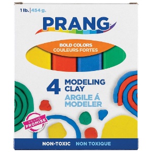 Prang Modeling Clay 4 x 1/4lb Pack Assorted Colors