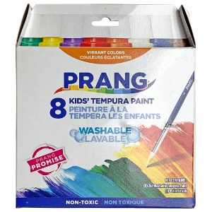 Prang Kids' Washable Tempera Paint 8 x 25ml Set Assorted