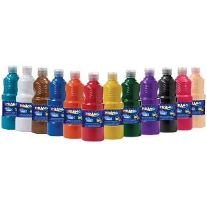 Prang Kid's Washable Tempera Paint 12 x 16oz Set Assorted