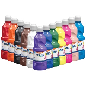 Prang Ready-To-Used Tempera Paint 12 x 16oz Assorted