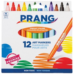 Prang Classic Bullet Tip Art Markers 12 Set Assorted