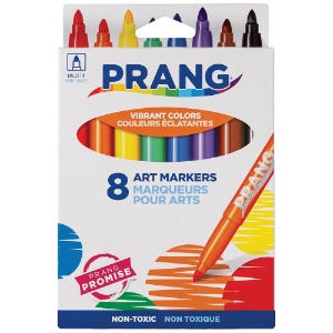 Prang Classic Bullet Tip Art Markers 8 Set Assorted