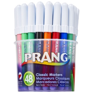 Prang Classic Bullet Tip Art Markers 48 Pack Assorted