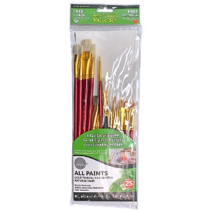 Daler Rowney Simply All Paints Brush 25 Set