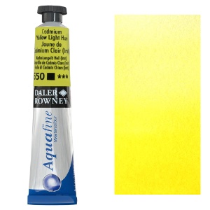 Daler-Rowney Aquafine Watercolour 8ml Cadmium Yellow Light Hue