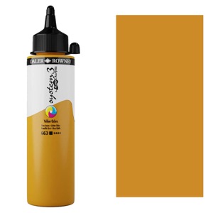 Daler-Rowney System3 Fluid Acrylic 250ml Yellow Ochre