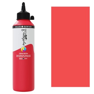 Daler-Rowney System3 Fluid Acrylic 500ml Cadmium Red Hue