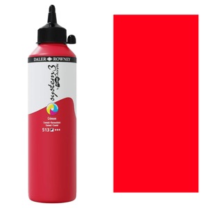 Daler-Rowney System3 Fluid Acrylic 500ml Crimson