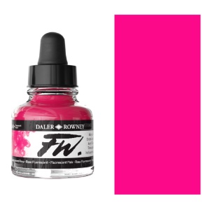 Daler-Rowney FW Acrylic Ink 1oz Fluorescent Pink