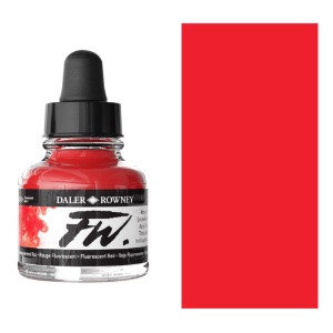 Daler-Rowney FW Acrylic Ink 1oz Fluorescent Red