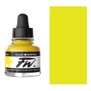 Daler-Rowney FW Acrylic Ink 1oz Fluorescent Yellow