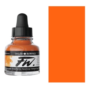 Daler-Rowney FW Acrylic Ink 1oz Flame Orange