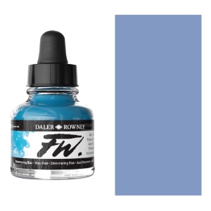 Daler-Rowney FW Acrylic Ink 1oz Shimmering Blue