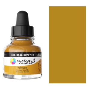 Daler-Rowney System3 Acrylic Ink 29.5ml Yellow Ochre