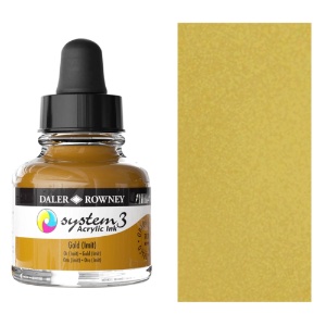 Daler-Rowney System3 Acrylic Ink 29.5ml Gold (Imitation)