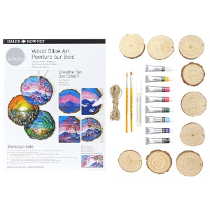 Daler-Rowney Simply Creative Wood Slice Art Set