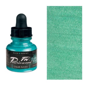 Daler-Rowney FW Pearlescent Liquid Acrylic Ink 1oz Waterfall Green