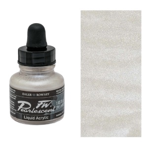 Daler-Rowney FW Pearlescent Liquid Acrylic Ink 1oz White Pearl