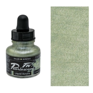 Daler-Rowney FW Pearlescent Liquid Acrylic Ink 1oz Silver Moss