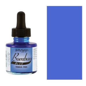 Dr. Ph. Martin's Bombay Waterproof India Ink 1oz Blue