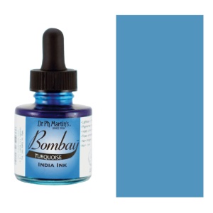 Dr. Ph. Martin's Bombay Waterproof India Ink 1oz Turquoise