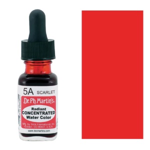 Dr. Ph. Martin's Radiant Concentrated Watercolor 0.5oz Scarlet