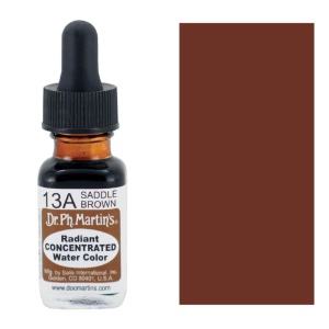 Dr. Ph. Martin's Radiant Concentrated Watercolor 0.5oz Saddle Brown