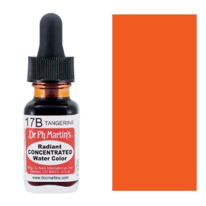 Dr. Ph. Martin's Radiant Concentrated Watercolor 0.5oz Tangerine