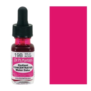 Dr. Ph. Martin's Radiant Concentrated Watercolor 0.5oz Wild Rose