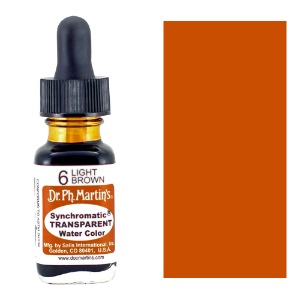 Dr. Ph. Martin's Synchromatic Transparent Watercolor 0.5oz Light Brown