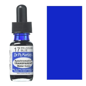 Dr. Ph. Martin's Synchromatic Transparent Watercolor 0.5oz Prussian Blue