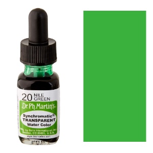 Dr. Ph. Martin's Synchromatic Transparent Watercolor 0.5oz Nile Green