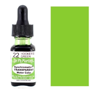 Dr. Ph. Martin's Synchromatic Transparent Watercolor 0.5oz Hooker's Green