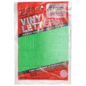 Duro Adhesive Vinyl Helvetica Letters & Numbers 2" Green