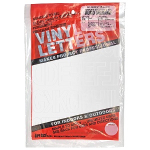 Duro Adhesive Vinyl Helvetica Letters & Numbers 2" White