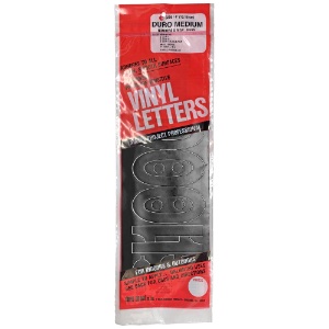Duro Adhesive Vinyl Helvetica Numbers 4" Black
