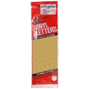 Duro Adhesive Vinyl Helvetica Letters 4" Gold