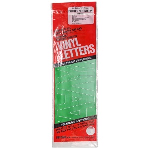 Duro Adhesive Vinyl Helvetica Letters 4" Green