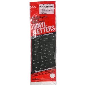 Duro Adhesive Vinyl Helvetica Letters 4" Black