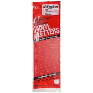 Duro Adhesive Vinyl Helvetica Letters 4" Red