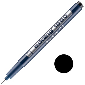 Edding 1880 Drawliner Pen 0.3mm Black