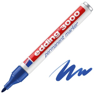 Edding 3000 Permanent Marker Round Blue
