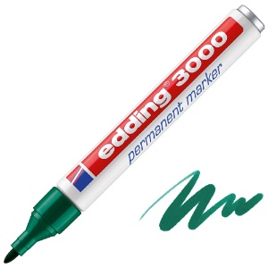 Edding 3000 Permanent Marker Round Green