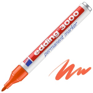 Edding 3000 Permanent Marker Round Orange