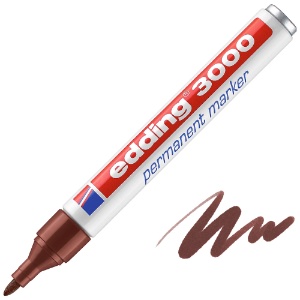 Edding 3000 Permanent Marker Round Brown