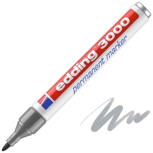 Edding 3000 Permanent Marker Round Grey