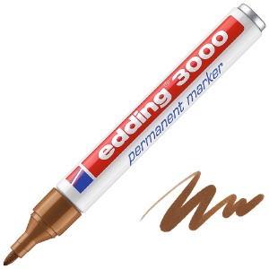 Edding 3000 Permanent Marker Round Ochre