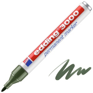 Edding 3000 Permanent Marker Round Olive
