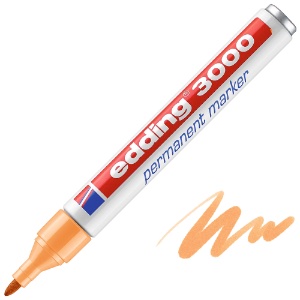Edding 3000 Permanent Marker Round Light Orange