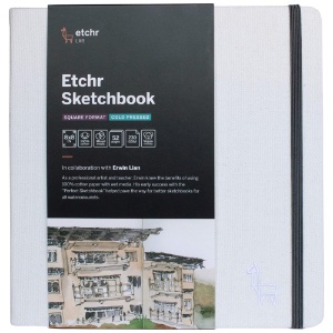 Etchr Lab Square Watercolor Sketchbook 8" Cold Press